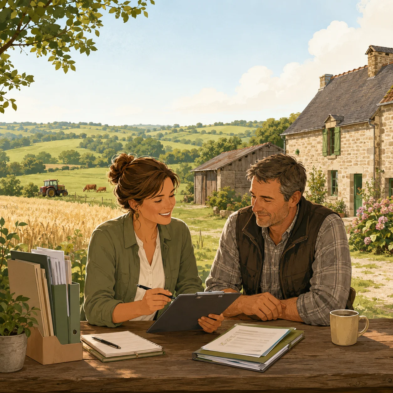 Rendez-vous entre une secrétaire indépendante et un chef d’entreprise du secteur d’Aigurande